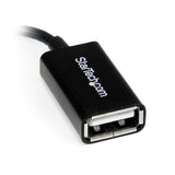 StarTech.com UUSBOTGRA USB-kabel USB 2.0 0,127 m Micro-USB B USB A Sort