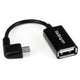 StarTech.com UUSBOTGRA USB-kabel USB 2.0 0,127 m Micro-USB B USB A Sort