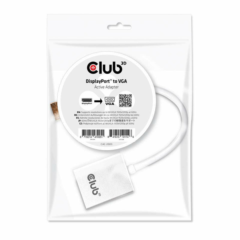 CLUB3D CAC-2003 videokabel adapter Sort