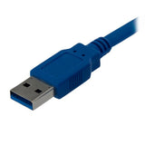 StarTech.com USB3SAB1M USB-kabel USB 3.2 Gen 1 (3.1 Gen 1) 1 m USB A USB B Blå