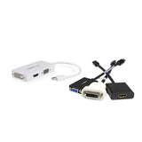 StarTech.com MDP2VGDVHDW videokabel adapter 0,15 m Mini DisplayPort DVI-D + VGA (D-Sub) + HDMI Hvid