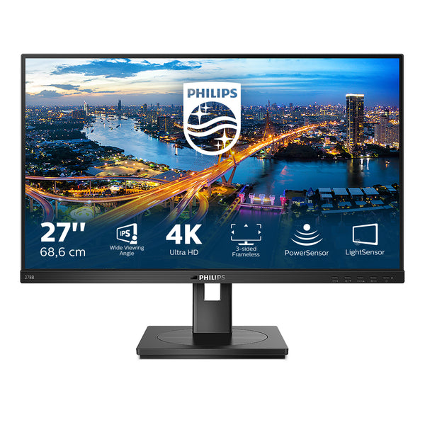 Philips B Line 278B1/00 computerskærm 68,6 cm (27") 3840 x 2160 pixel 4K Ultra HD LED Sort