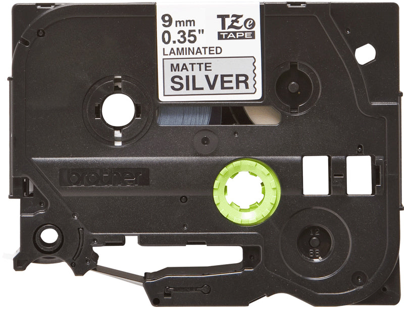 Brother TZE-M921 etiketbånd Sort på metallic