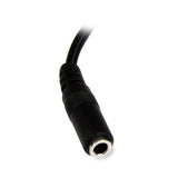 StarTech.com 0.152m 3.5mm - 2xRCA m/f lydkabel 0,152 m Sort