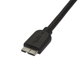 StarTech.com USB3AUB2MS USB-kabel USB 3.2 Gen 1 (3.1 Gen 1) 2 m USB A Micro-USB B Sort