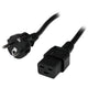StarTech.com PXTEUC192M el-ledning Sort 2 m CEE7/7 C19 forbinder
