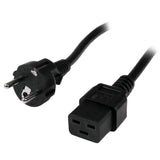 StarTech.com PXTEUC192M el-ledning Sort 2 m CEE7/7 C19 forbinder