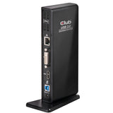 CLUB3D SenseVision USB3.0 Dual Display Docking Station Ledningsført USB 3.2 Gen 1 (3.1 Gen 1) Type-A Sort