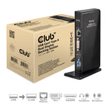 CLUB3D SenseVision USB3.0 Dual Display Docking Station Ledningsført USB 3.2 Gen 1 (3.1 Gen 1) Type-A Sort