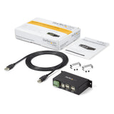 StarTech.com ST4200USBM interface hub USB 2.0 Type-B 480 Mbit/s Sort
