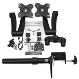StarTech.com ARMDUAL skærmbeslag og -stativer 61 cm (24") Skrivebord Sort