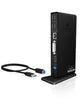 ICY BOX IB-DK2241AC Ledningsført USB 3.2 Gen 1 (3.1 Gen 1) Type-A Sort
