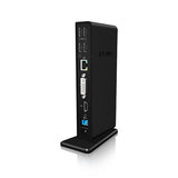 ICY BOX IB-DK2241AC Ledningsført USB 3.2 Gen 1 (3.1 Gen 1) Type-A Sort