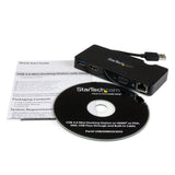 StarTech.com USB3SMDOCKHV dockingstation Ledningsført USB 3.2 Gen 1 (3.1 Gen 1) Type-A Sort