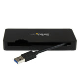 StarTech.com USB3SMDOCKHV dockingstation Ledningsført USB 3.2 Gen 1 (3.1 Gen 1) Type-A Sort