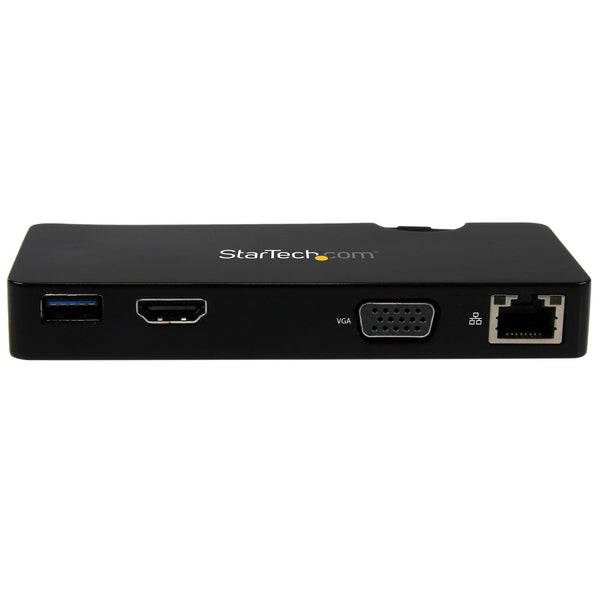 StarTech.com USB3SMDOCKHV dockingstation Ledningsført USB 3.2 Gen 1 (3.1 Gen 1) Type-A Sort