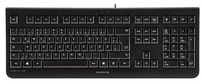 CHERRY KC 1000 tastatur Hjem USB Schweizisk Sort