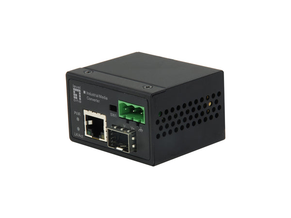 LevelOne IEC-4000 netværksomformer til medie 100 Mbit/s Sort