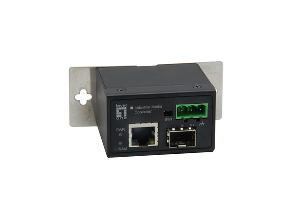 LevelOne IEC-4000 netværksomformer til medie 100 Mbit/s Sort
