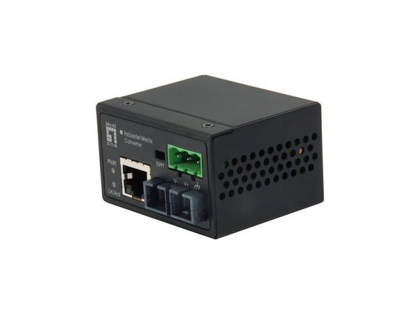 LevelOne IEC-4002 netværksomformer til medie 100 Mbit/s Multitilstand Sort