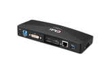 CLUB3D SenseVision USB3.0 4K Docking Station Ledningsført USB 3.2 Gen 1 (3.1 Gen 1) Type-A Sort