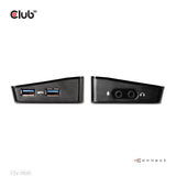 CLUB3D SenseVision USB3.0 4K Docking Station Ledningsført USB 3.2 Gen 1 (3.1 Gen 1) Type-A Sort