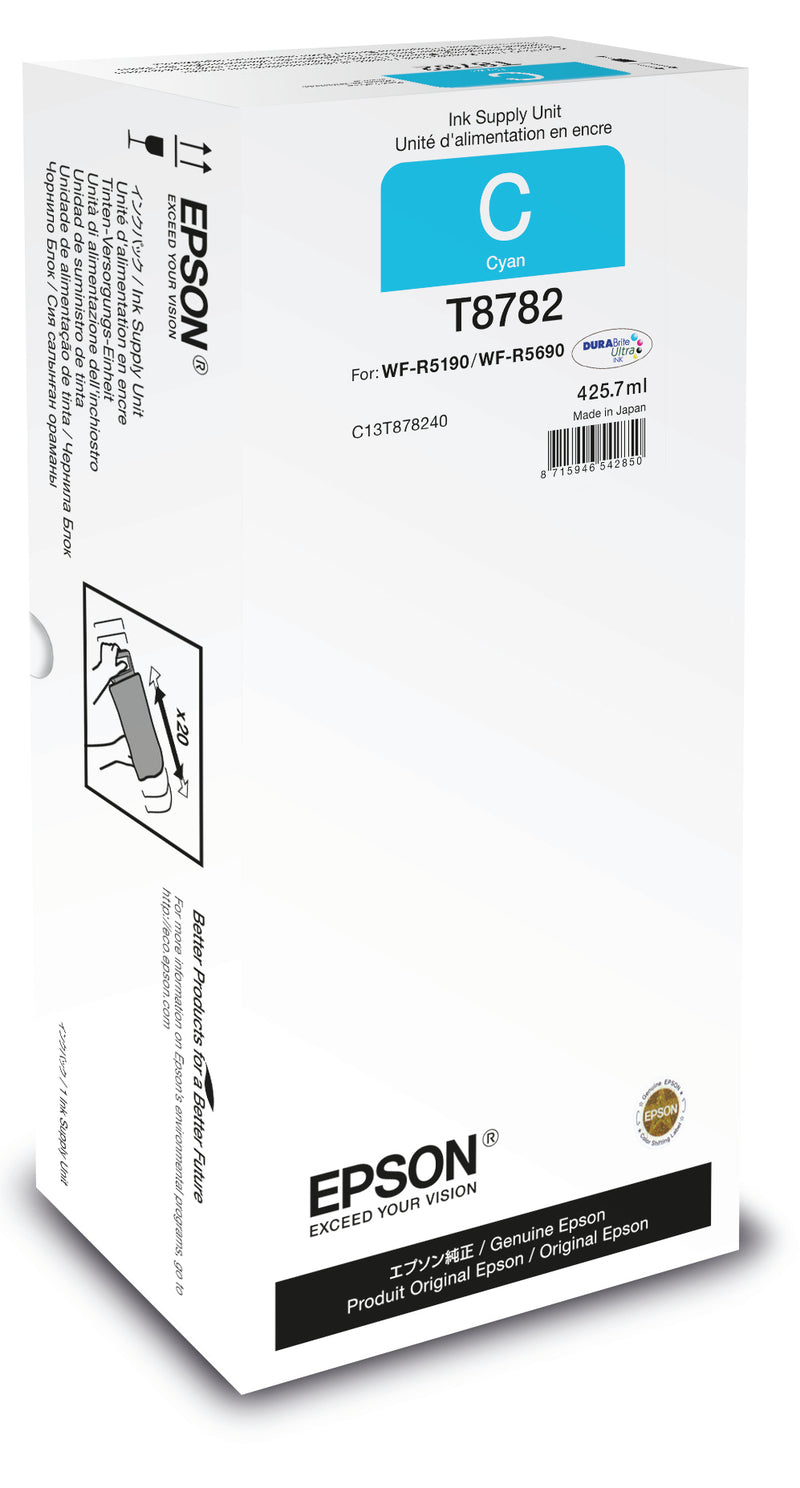 Epson T8782 blækpatron 1 stk Original Blå