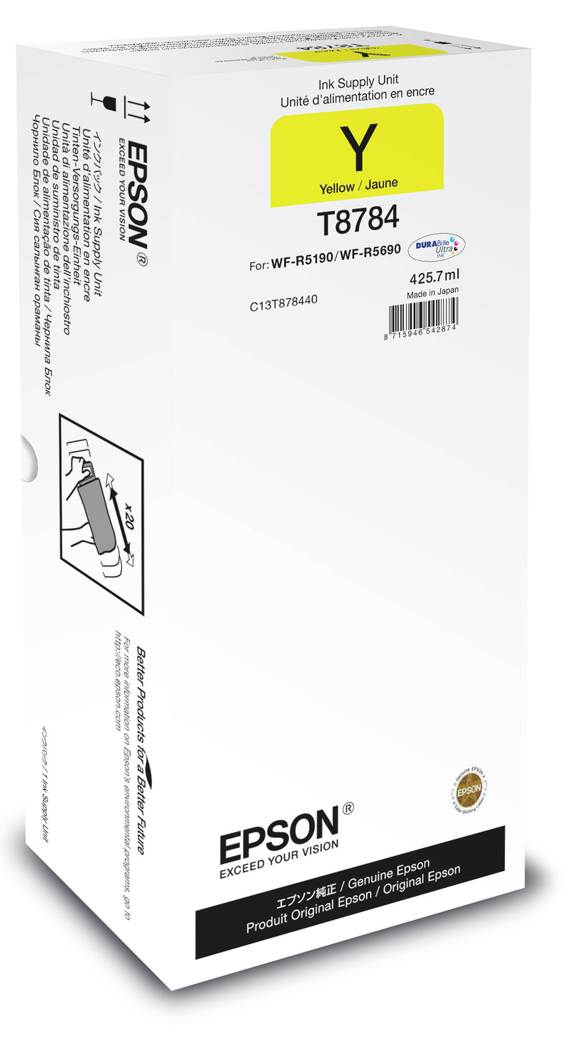 Epson T8784 blækpatron 1 stk Original Gul
