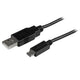 StarTech.com USBAUB15CMBK USB-kabel USB 2.0 0,15 m USB A Micro-USB B Sort