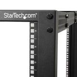 StarTech.com 4POSTRACK25U stativ 25U Fritstående reol Sort