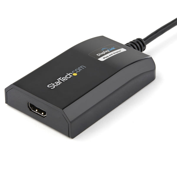StarTech.com USB32HDPRO USB grafisk adapter 1920 x 1200 pixel Sort