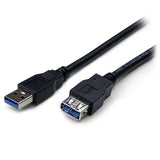 StarTech.com USB3SEXT2MBK USB-kabel USB 3.2 Gen 1 (3.1 Gen 1) 2 m USB A Sort