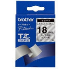 Brother Black on Clear Gloss Laminated Tape, 18mm etiketbånd TZ