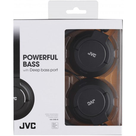JVC HA-S180-B-E hovedtelefoner/headset Ledningsført Musik Sort