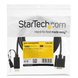 StarTech.com HD2VGAMM6 videokabel adapter 1,9 m VGA (D-Sub) HDMI + Micro USB Sort