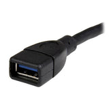 StarTech.com USB3EXT6INBK USB-kabel USB 3.2 Gen 1 (3.1 Gen 1) 0,152 m USB A Sort