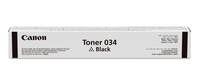 Canon 034 tonerpatron 1 stk Original Sort
