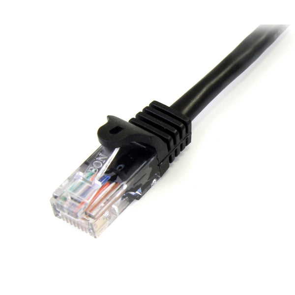 StarTech.com 45PAT3MBK netværkskabel Sort 3 m Cat5e U/UTP (UTP)