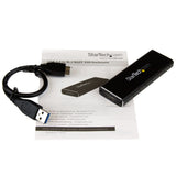StarTech.com SM2NGFFMBU33 drevkabinet SSD kabinet Sort M.2