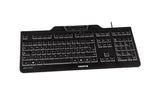 CHERRY KC 1000 SC tastatur Universel USB QWERTY UK engelsk Sort