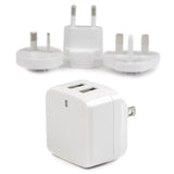 StarTech.com USB2PACWH oplader til mobil enhed Smartphone, Tablet Hvid Vekselstrøm Indendørs