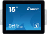 iiyama TF1515MC-B2 computerskærm 38,1 cm (15") 1024 x 768 pixel XGA LED Berøringsskærm Sort