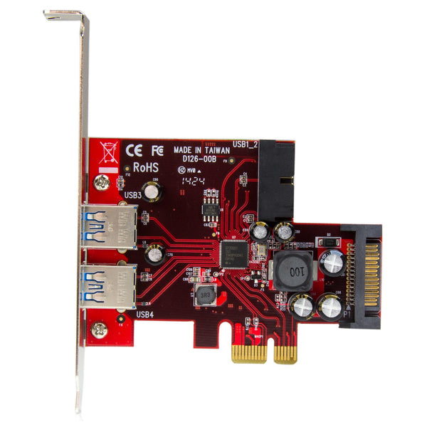 StarTech.com PEXUSB3S2EI interface-kort/adapter Intern SATA, USB 3.2 Gen 1 (3.1 Gen 1)