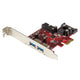 StarTech.com PEXUSB3S2EI interface-kort/adapter Intern SATA, USB 3.2 Gen 1 (3.1 Gen 1)