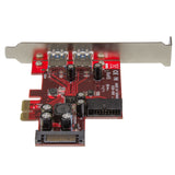 StarTech.com PEXUSB3S2EI interface-kort/adapter Intern SATA, USB 3.2 Gen 1 (3.1 Gen 1)