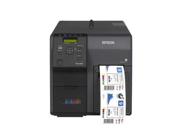 Epson ColorWorks C7500 etiketprinter Inkjet Farve 600 x 1200 dpi 300 mm/sek. Ledningsført Ethernet LAN
