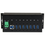 StarTech.com ST7300USBME interface hub USB 3.2 Gen 1 (3.1 Gen 1) Type-B 5000 Mbit/s Sort