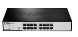 D-Link DGS-1016D/E netværksswitch Ikke administreret Sort, Metallic