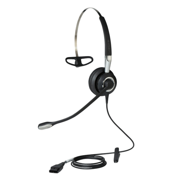 Jabra BIZ 2400 II Headset Ledningsført Headset, Ørekrog, Halsbånd Kontor/Callcenter Sort, Sølv