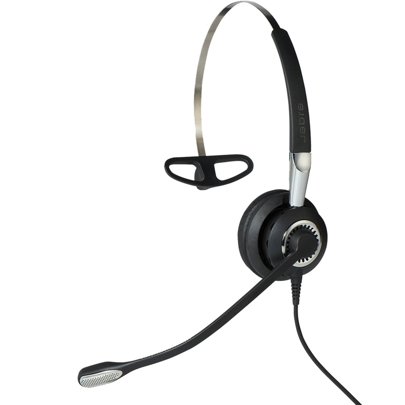 Jabra BIZ 2400 II Headset Ledningsført Headset, Ørekrog, Halsbånd Kontor/Callcenter Sort, Sølv